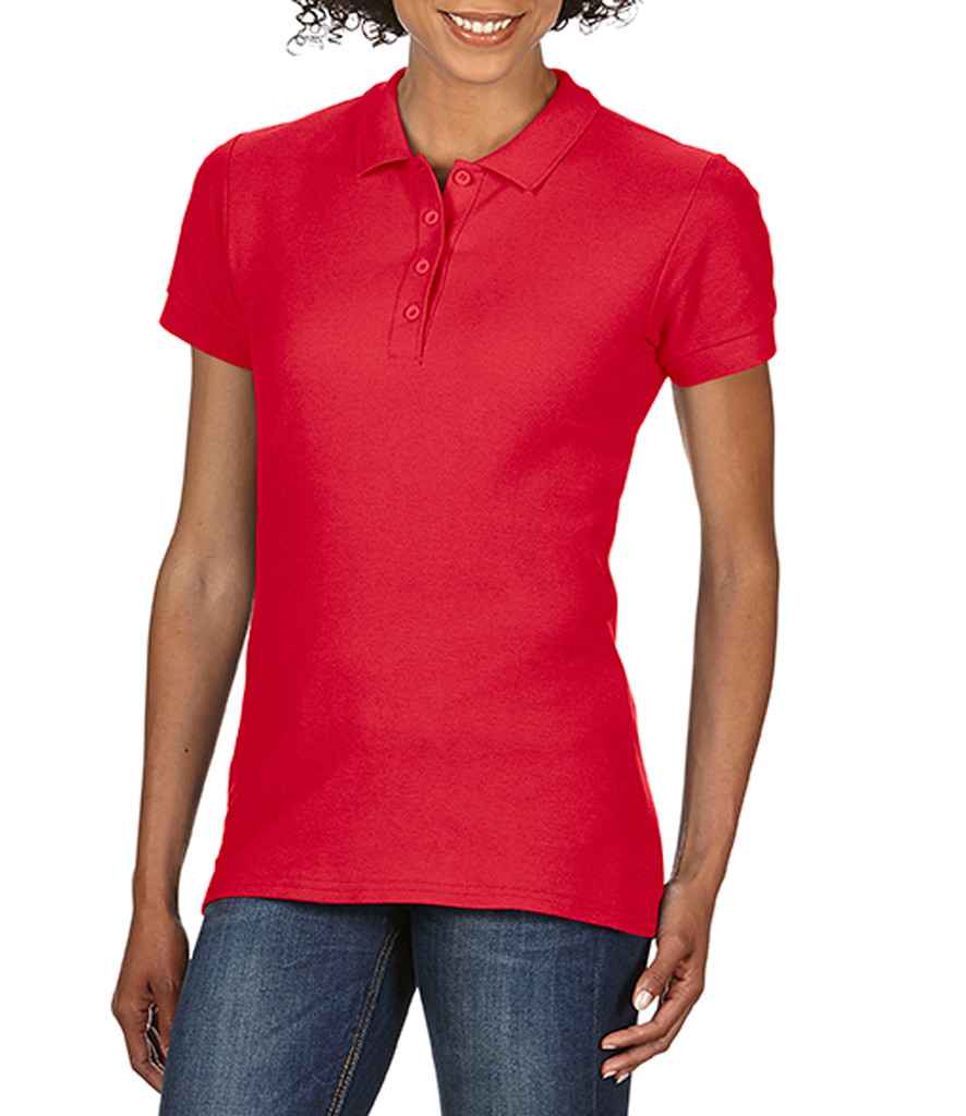 Gildan Ladies SoftStyle Double Pique Polo Shirt - GD75 (64800L) - Training Tops