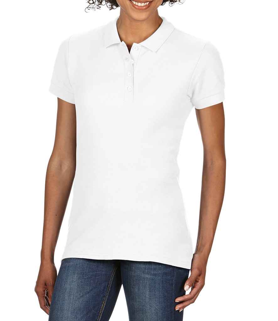 Gildan Ladies SoftStyle Double Pique Polo Shirt - GD75 (64800L) - Training Tops