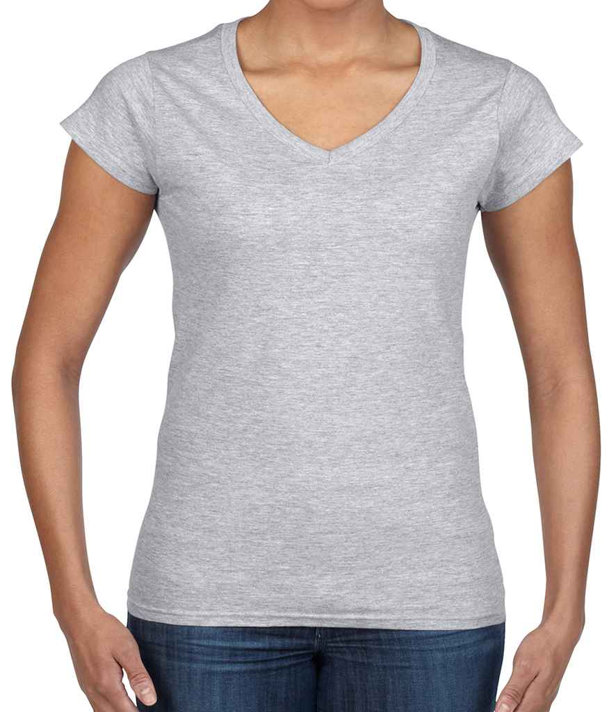 Gildan Ladies SoftStyle V Neck T-Shirt - GD78 (64V00L) - Dance & Theatre