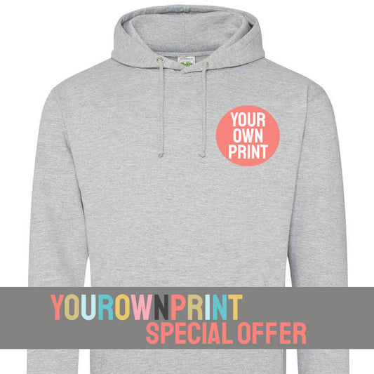 YourOwnPrint Special - Gildan Heavy Blend Hooded Sweatshirt - 18500 - Breast Print OFFER - All Sports Teams