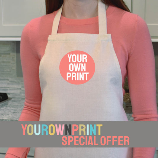 YourOwnPrint Special - Brand Lab Classic Bib Apron - BR506 - Front Print Offer - Hospitality