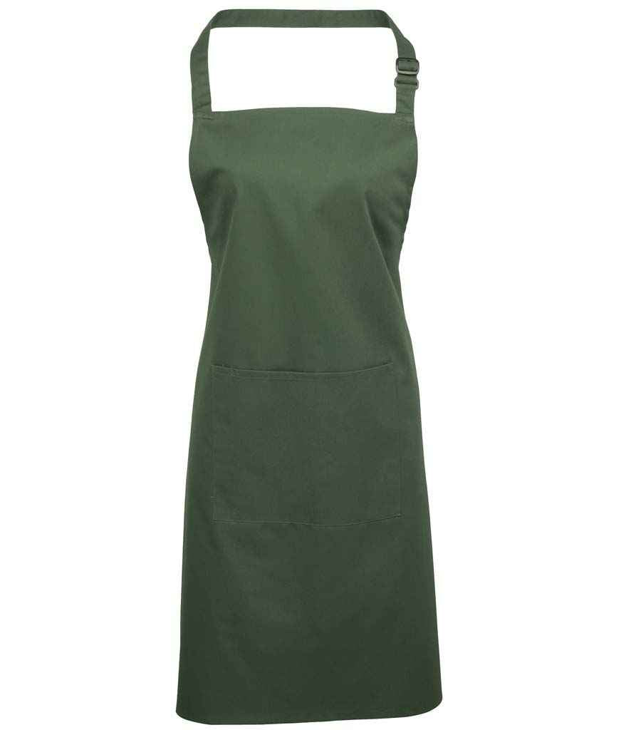 Premier 'Colours' Bib Apron with Pocket - PR154 - Cleaning