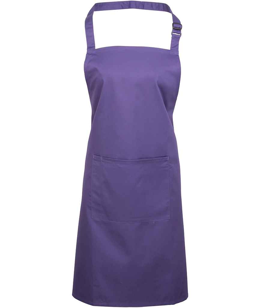Premier 'Colours' Bib Apron with Pocket - PR154 - Cleaning
