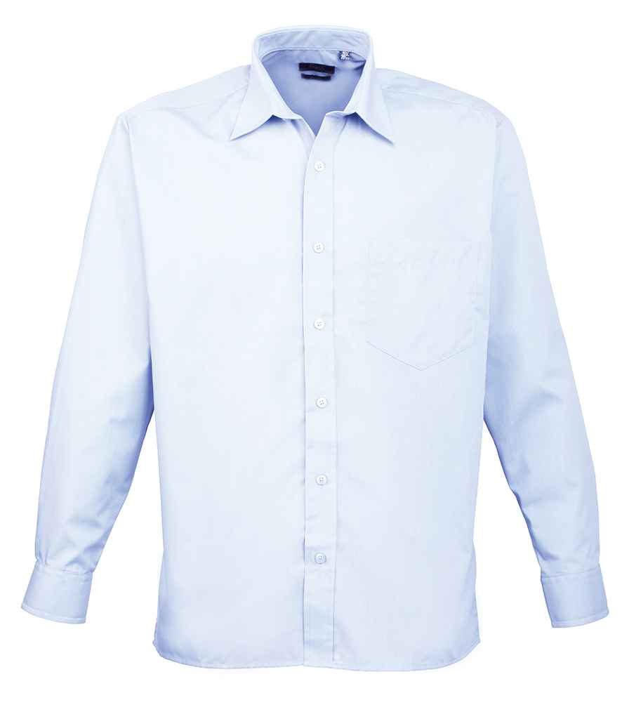 Premier Long Sleeve Poplin Shirt - PR200 - Office Wear