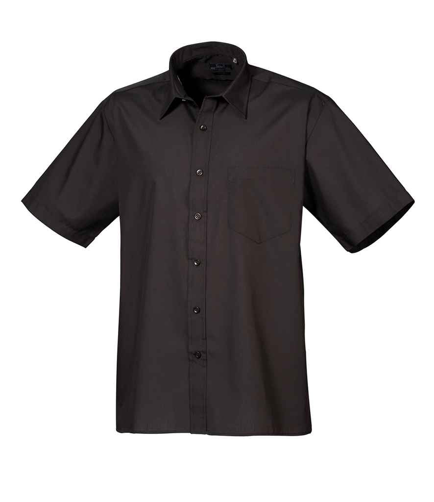 Premier Short Sleeve Poplin Shirt - PR202 - Office Wear