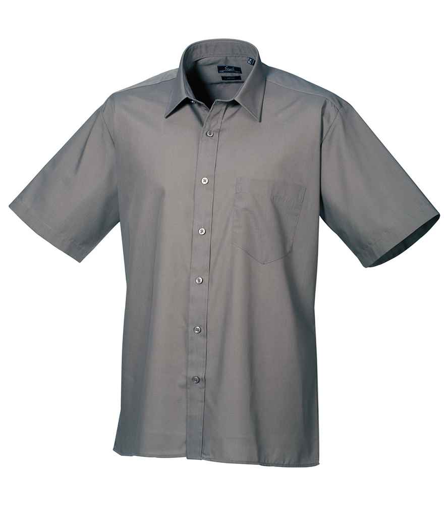 Premier Short Sleeve Poplin Shirt - PR202 - Office Wear