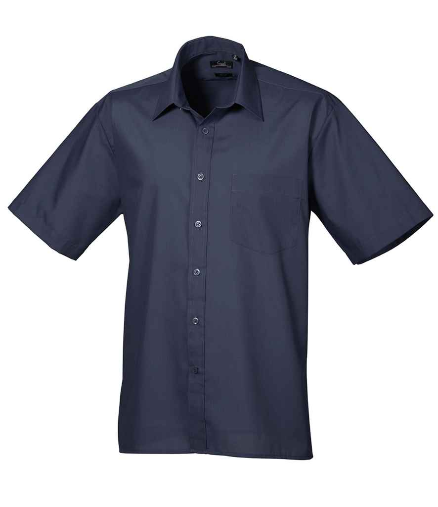 Premier Short Sleeve Poplin Shirt - PR202 - Office Wear