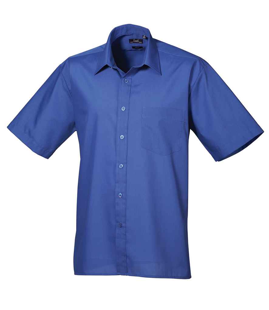 Premier Short Sleeve Poplin Shirt - PR202 - Office Wear