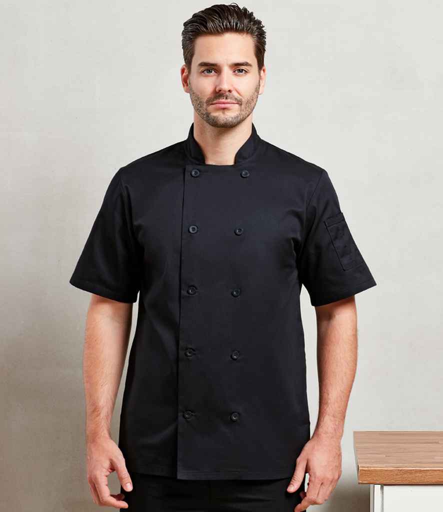 Premier Short Sleeve Chef's Jacket - PR656 - Original