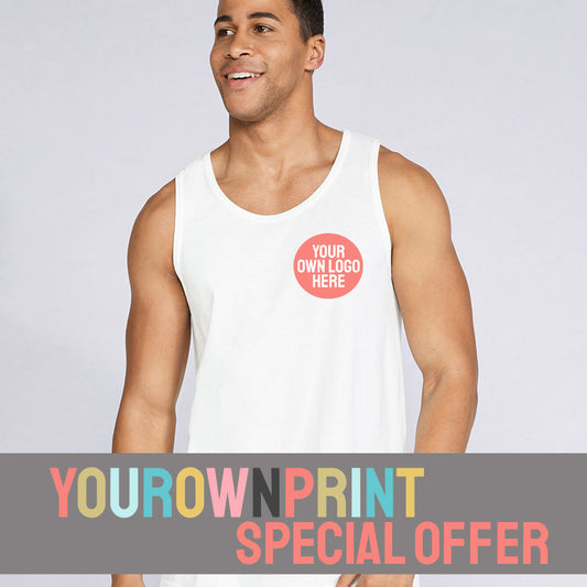 YourOwnPrint Special - Gildan SoftStyle Tank Top - GD12 (64200) - Breast Print OFFER - Martial Arts