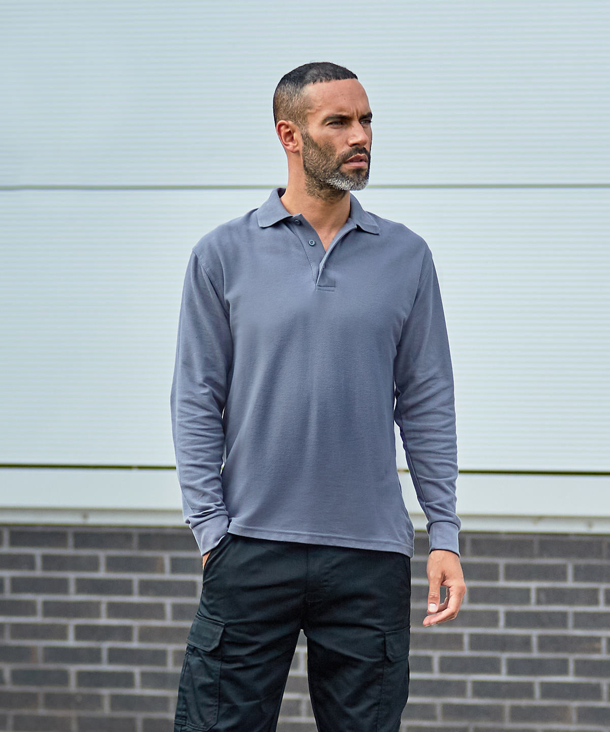 Pro RTX Pro Long Sleeve Pique Polo Shirt - RX102 - Training Tops