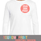 YourOwnPrint Special - Gildan SoftStyle Long Sleeve T-Shirt - GD11 - Breast Print OFFER - Original