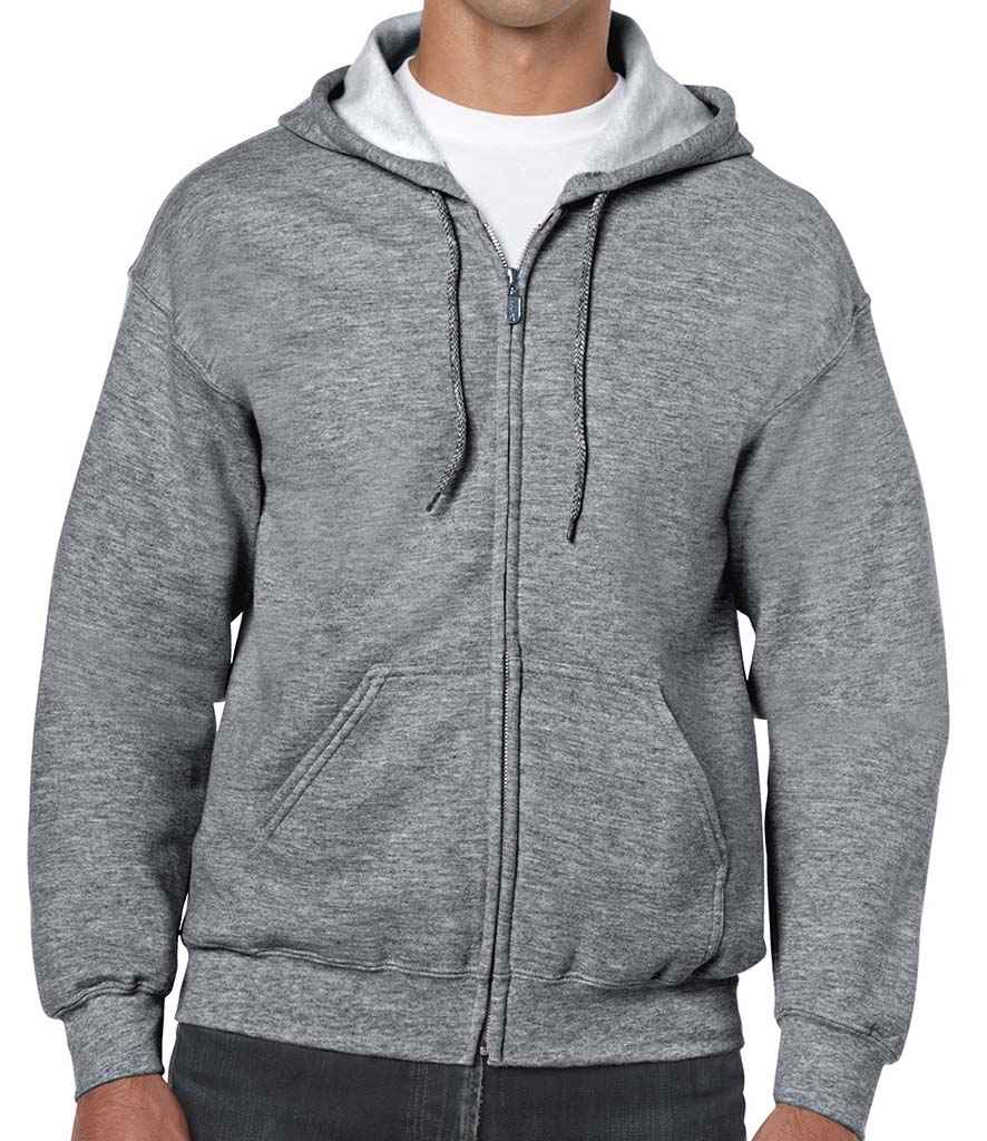 Gildan Heavy Blend Zip Hooded Sweatshirt - GD58 (18600) - Training Tops