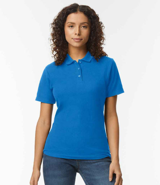 Gildan Ladies SoftStyle Double Pique Polo Shirt - GD75 (64800L) - Training Tops