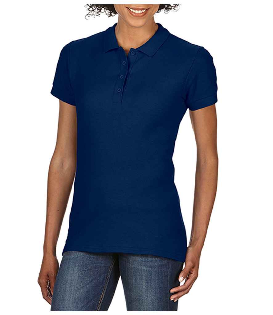 Gildan Ladies SoftStyle Double Pique Polo Shirt - GD75 (64800L) - Training Tops