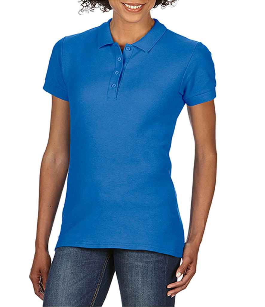 Gildan Ladies SoftStyle Double Pique Polo Shirt - GD75 (64800L) - Training Tops