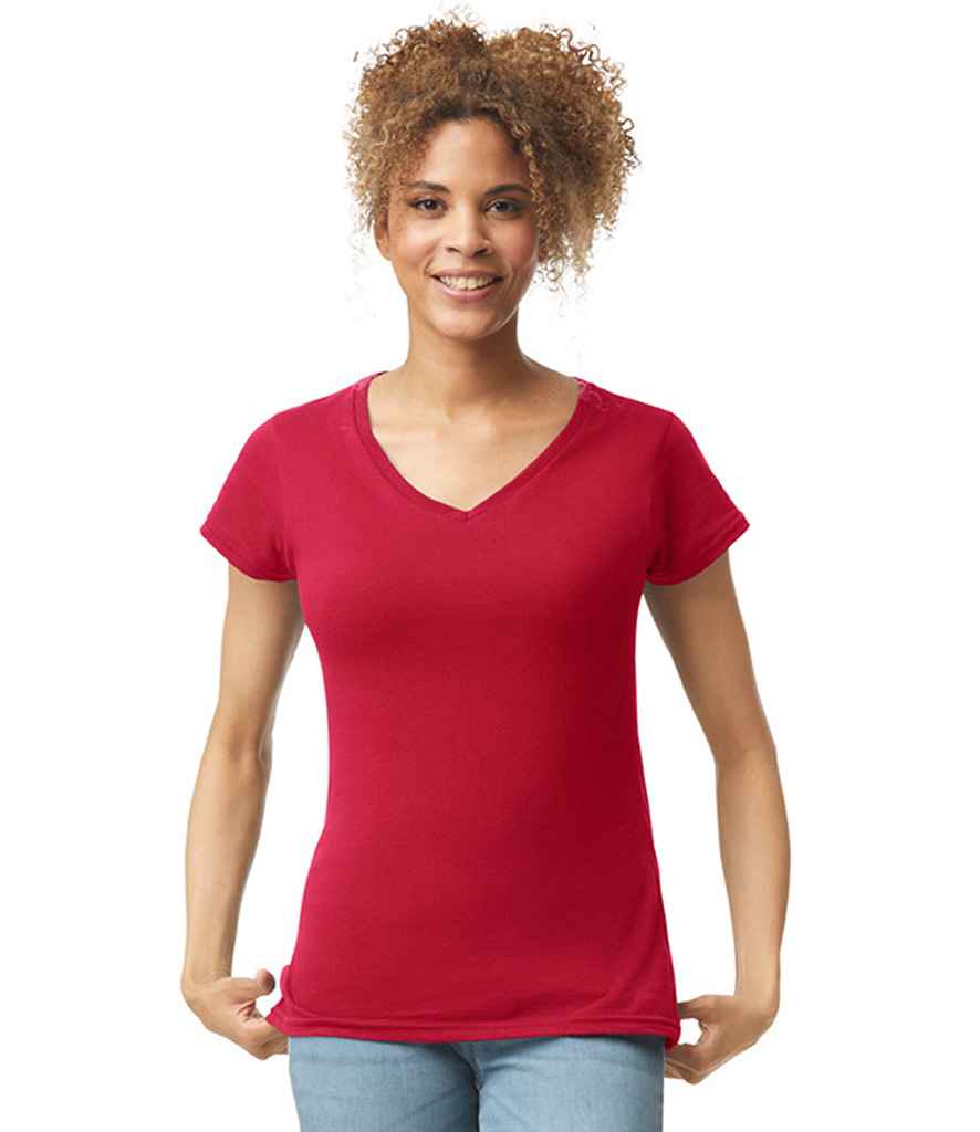 Gildan Ladies SoftStyle V Neck T-Shirt - GD78 (64V00L)
