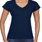 Gildan Ladies SoftStyle V Neck T-Shirt - GD78 (64V00L) - Retail