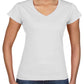 Gildan Ladies SoftStyle V Neck T-Shirt - GD78 (64V00L)