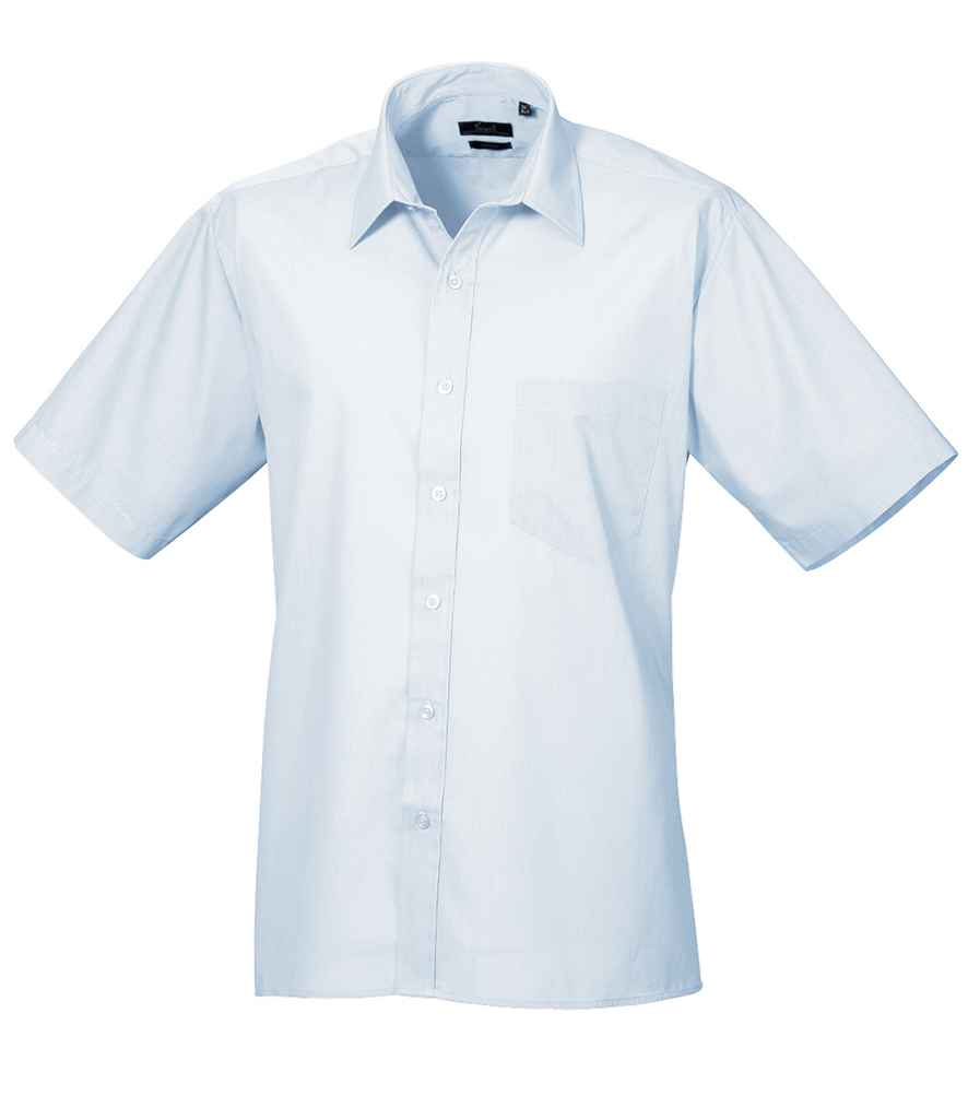 Premier Short Sleeve Poplin Shirt - PR202 - Office Wear
