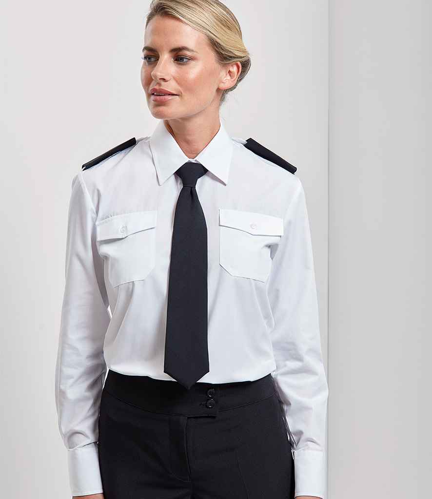Premier Ladies Long Sleeve Pilot Shirt - PR310 - Original