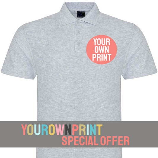 YourOwnPrint Special - Pro RTX Pro Pique Polo Shirt - RX101 - Breast Print OFFER - Social Events & Promotional