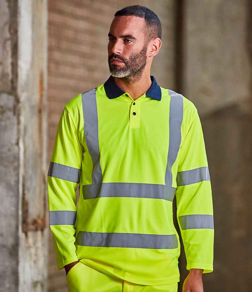 Pro RTX High Visibility Long Sleeve Polo Shirt - RX715 - Original