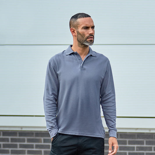 Pro RTX Pro Long Sleeve Pique Polo Shirt - RX102 - Training Tops